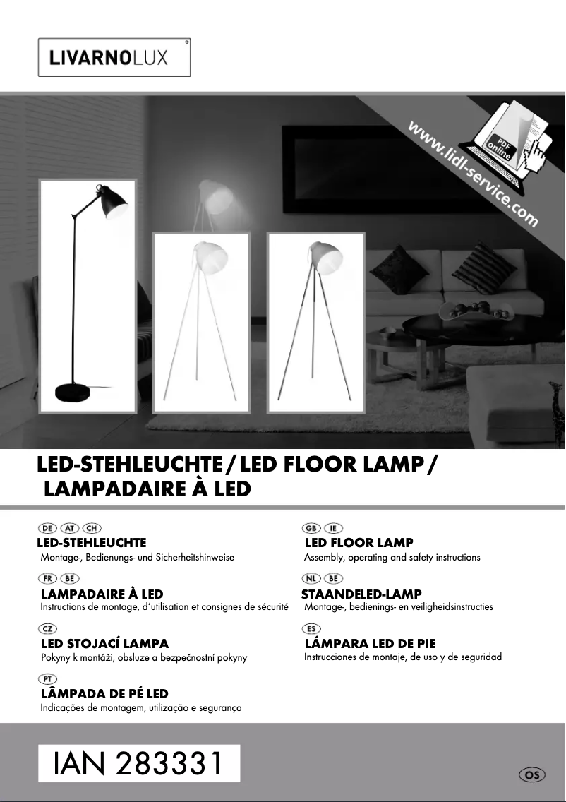 First page image of the manual for IAN 277941