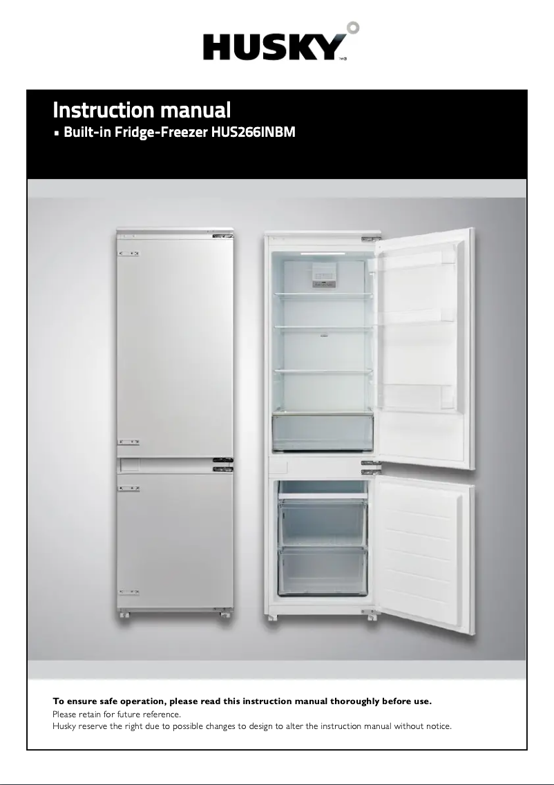 Page 1 of the manual User Manual Husky HUS-266INBM