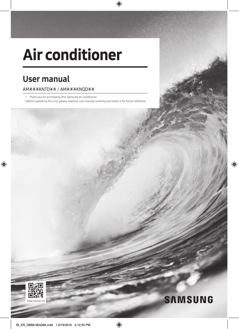 First page image of the manual for AM056KNQDEH