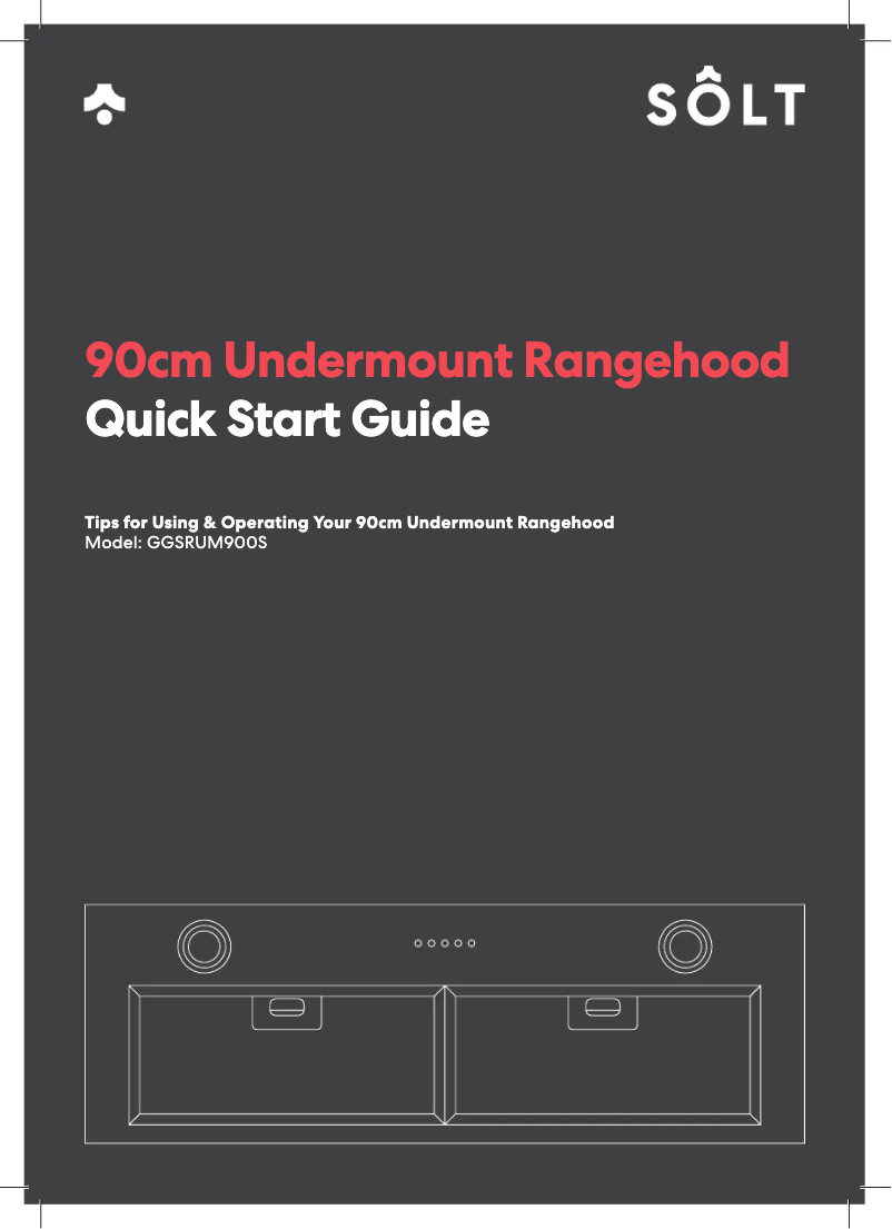 First page image of the manual for GGSRUM900S