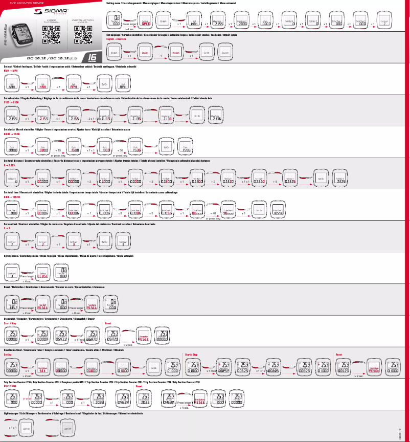First page image of the manual for BC 16.12