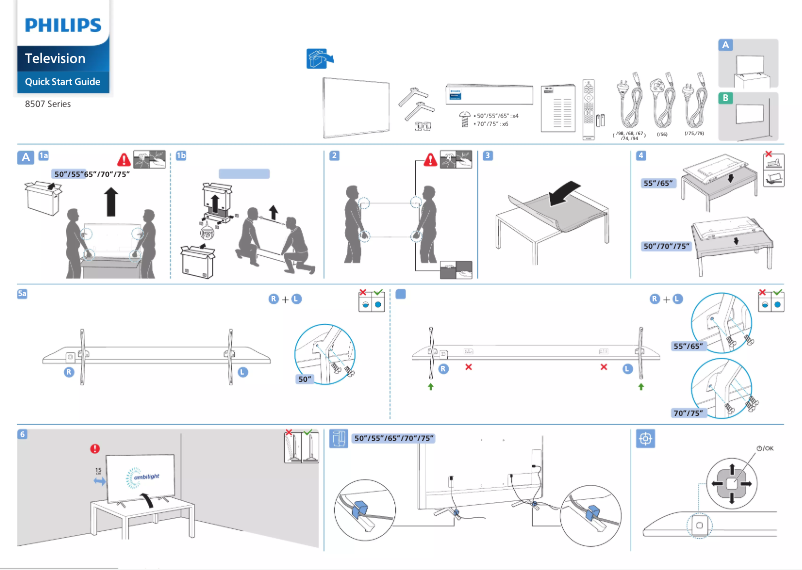 First page image of the manual for 50PUT8507