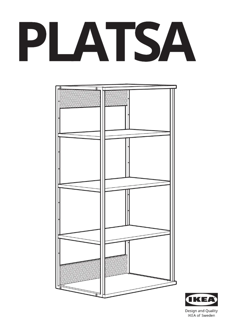 First page image of the manual for PLATSA 104.525.72
