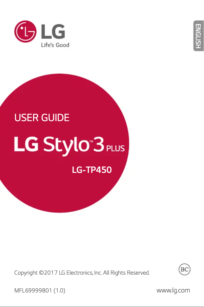 First page image of the manual for Stylo 3 Plus