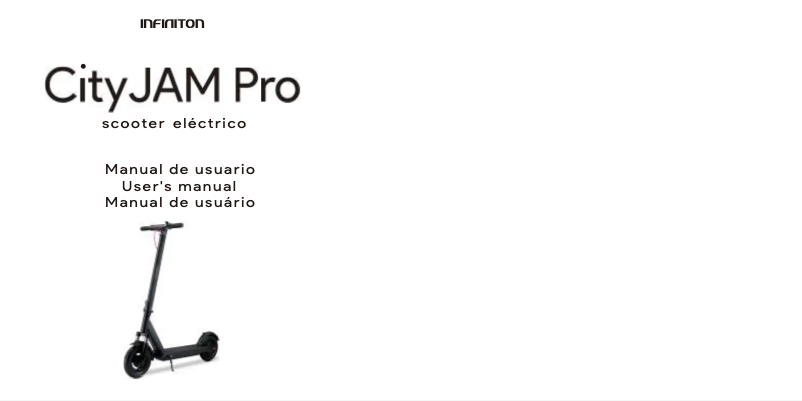 First page image of the manual for CityJam Pro