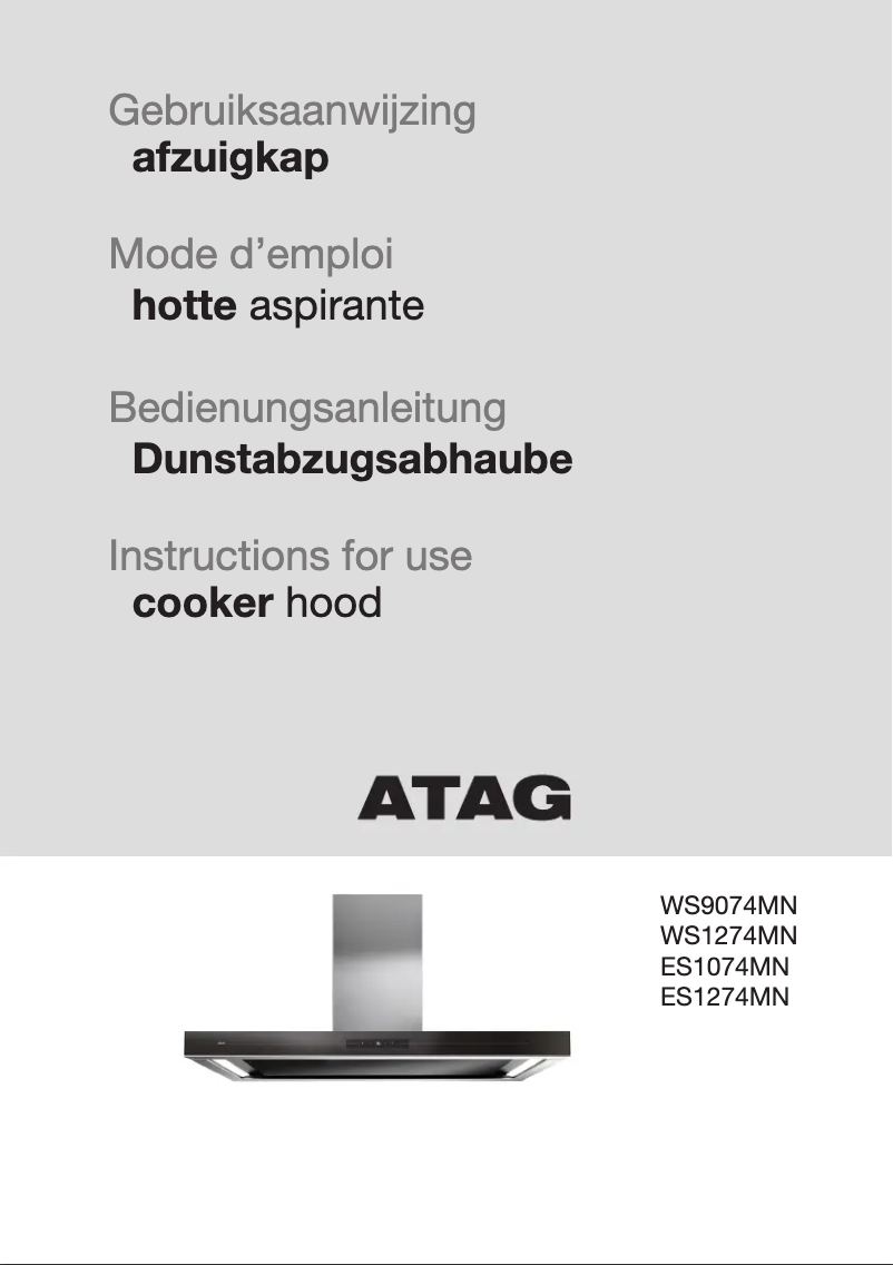 First page image of the manual for WS1274MN