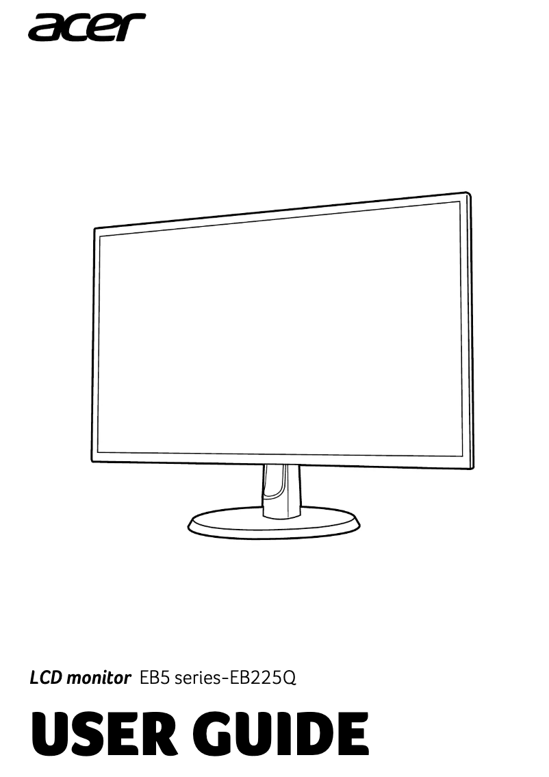 First page image of the manual for EB225Q