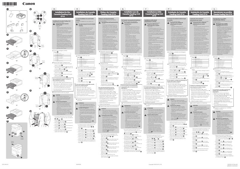 First page image of the manual for WG7240