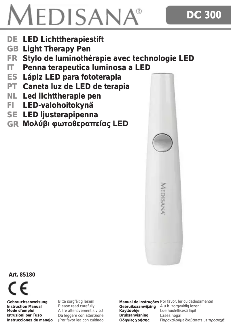 Page 1 of the manual User Manual Medisana DC 300