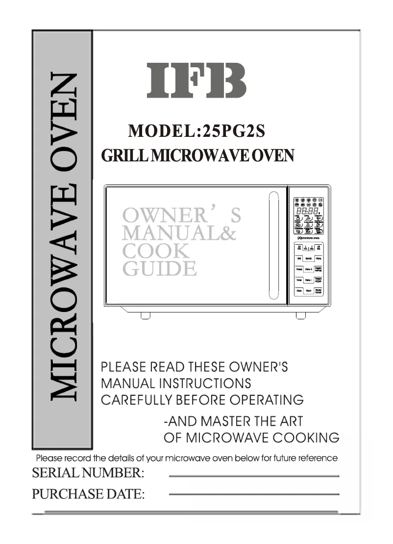 Page 1 of the manual User Manual IFB 25PG2S