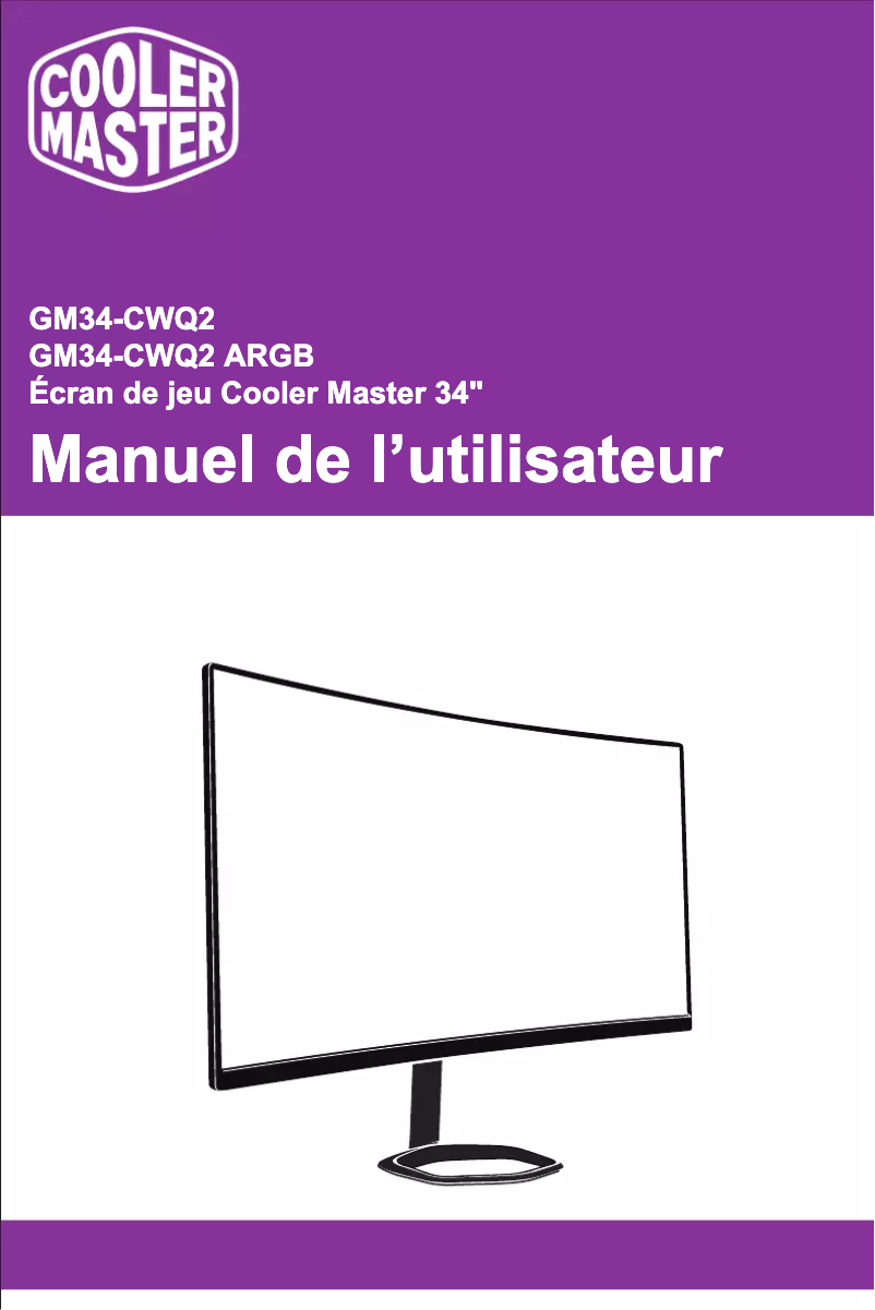 First page image of the manual for GM34-CWQ2
