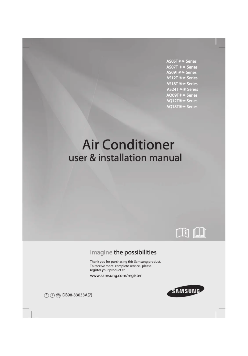 Page 1 of the manual User Manual Samsung AS09TUQN