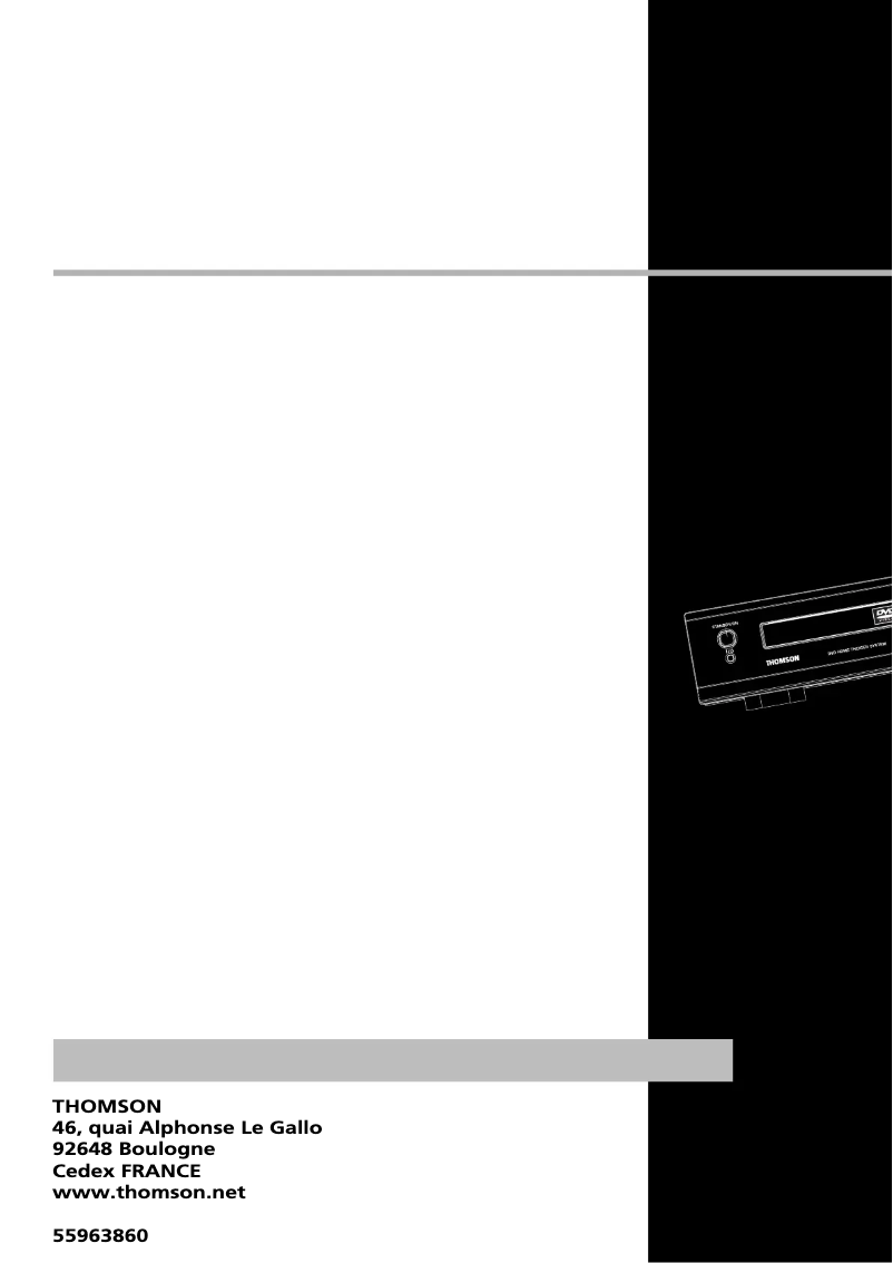 Page 1 of the manual User Manual Thomson DPL4911