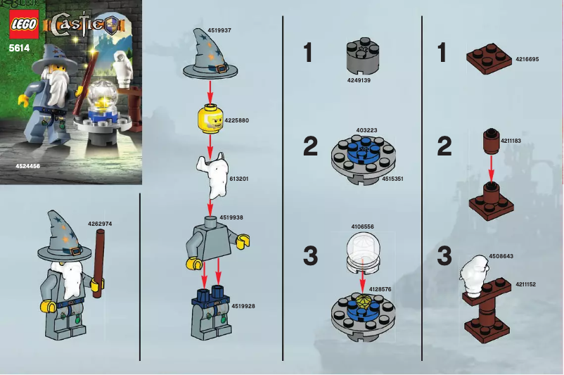 Page 1 of the manual User Manual Lego Castle 5614