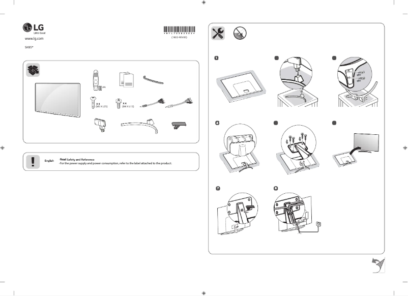 Page 1 of the manual User Manual LG 65SK8500PPA