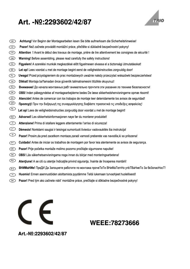 First page image of the manual for Thames