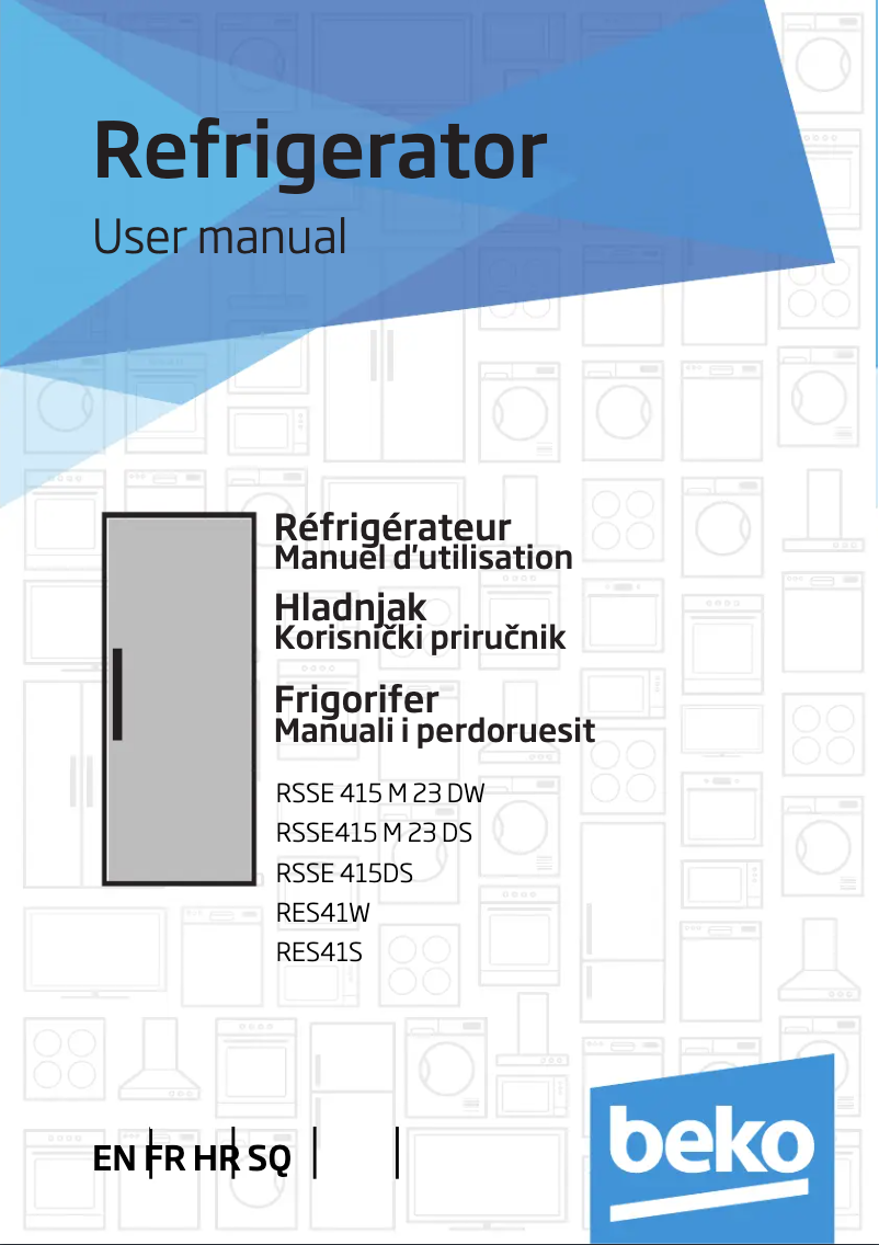 Page 1 of the manual User Manual Beko RSSE415M23W