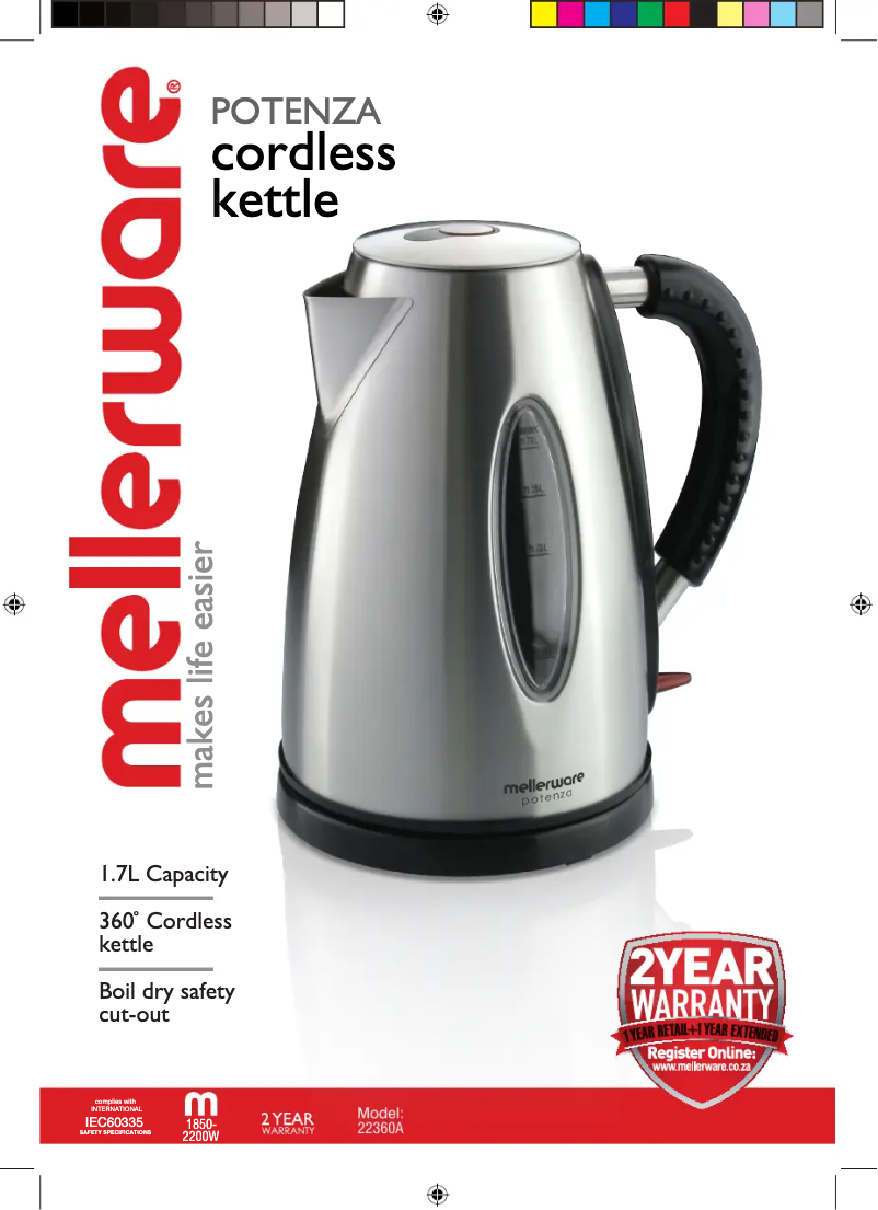 First page image of the manual for Potenza 22360A