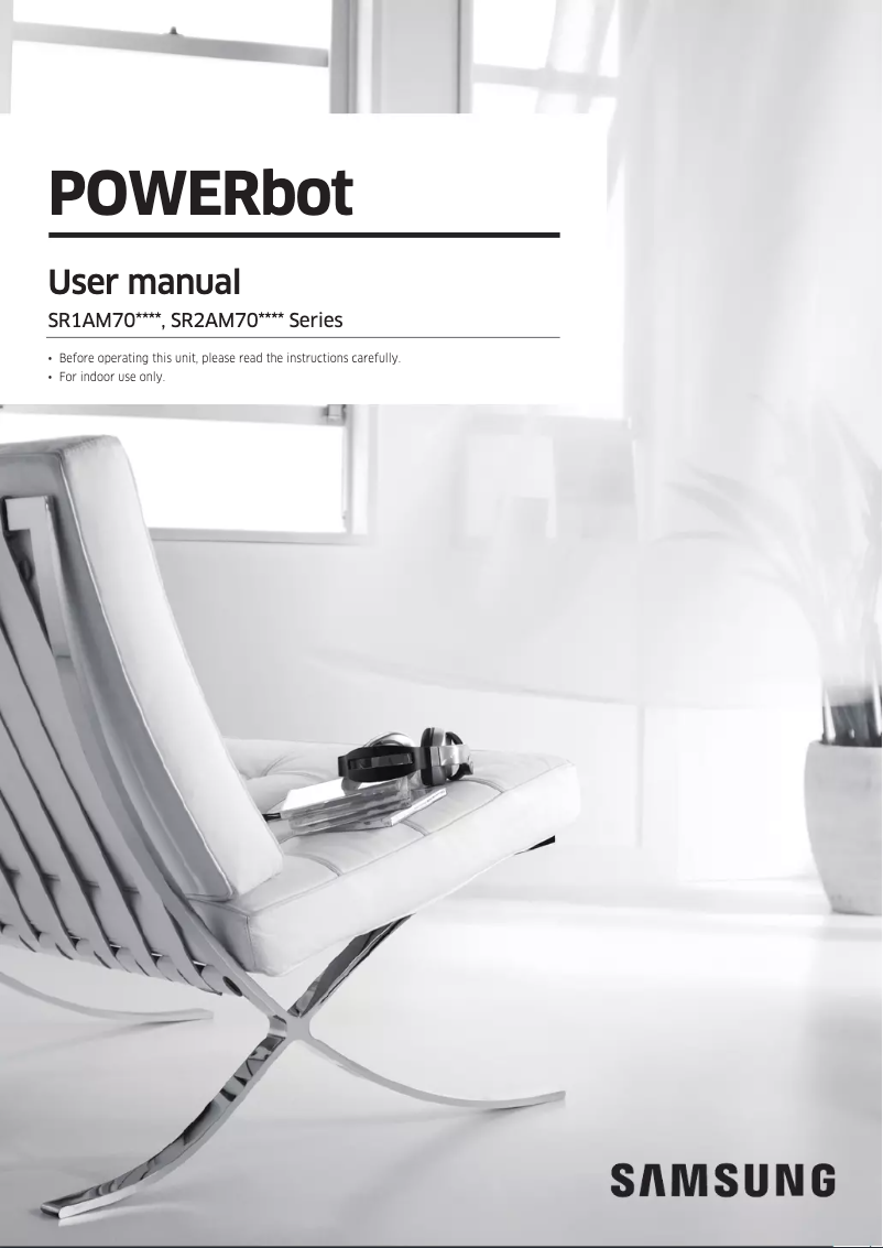 First page image of the manual for POWERbot VR2AM7090WD