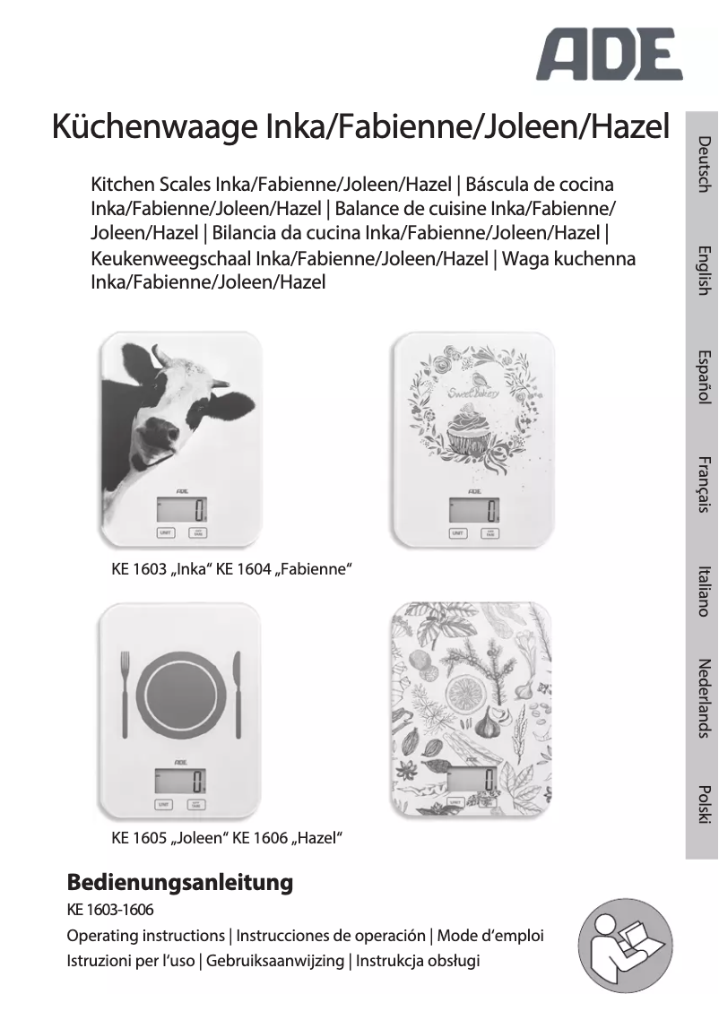 First page image of the manual for Joleen KE 1605