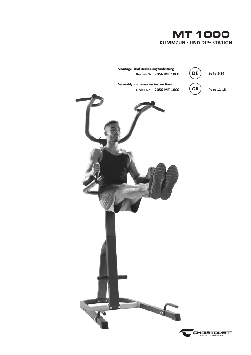 Page 1 of the manual User Manual Christopeit MT 1000