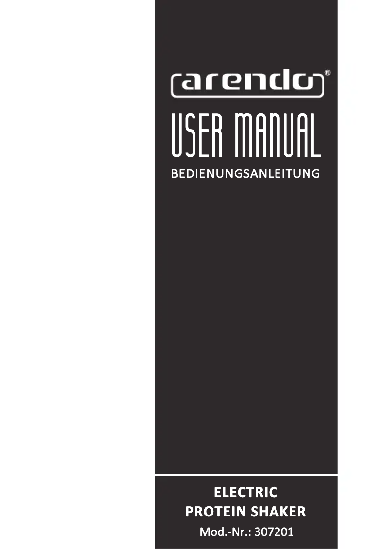 Page 1 of the manual User Manual Arendo 307201
