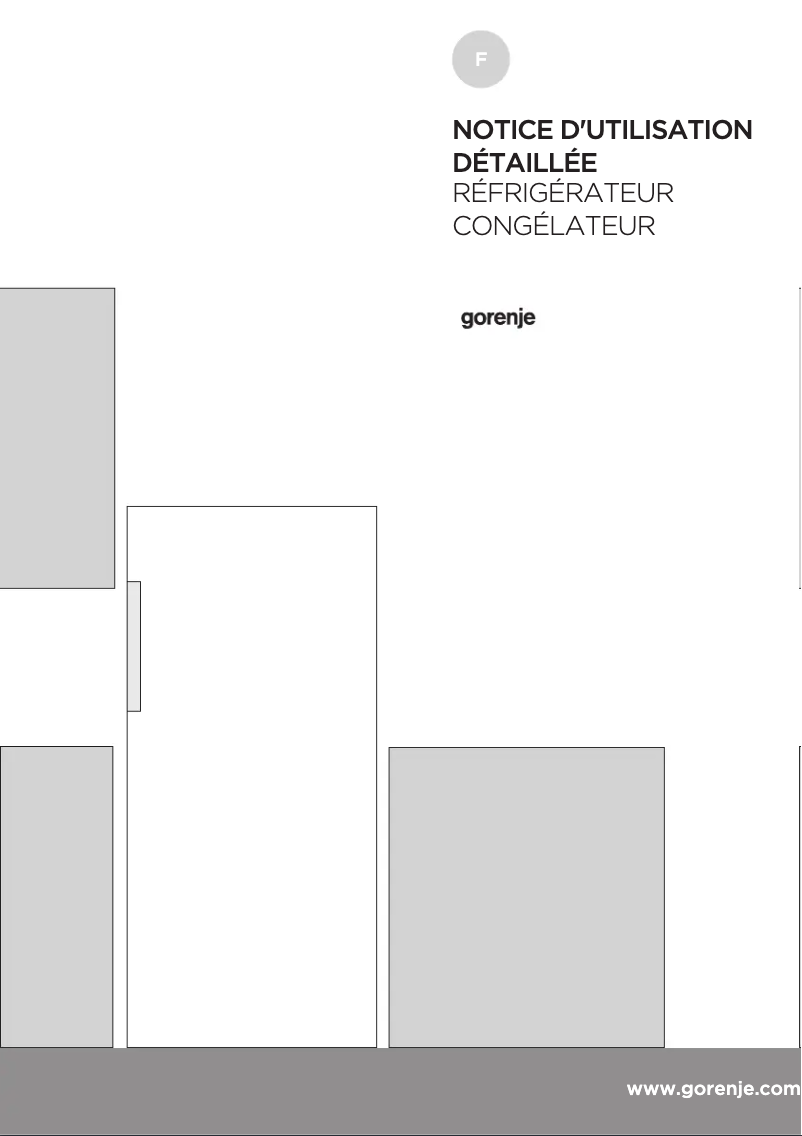 Page 1 of the manual User Manual Gorenje OBRB153BL
