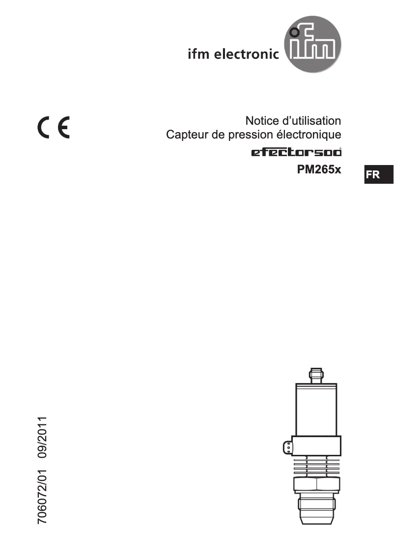 Page 1 of the manual User Manual IFM PM2658