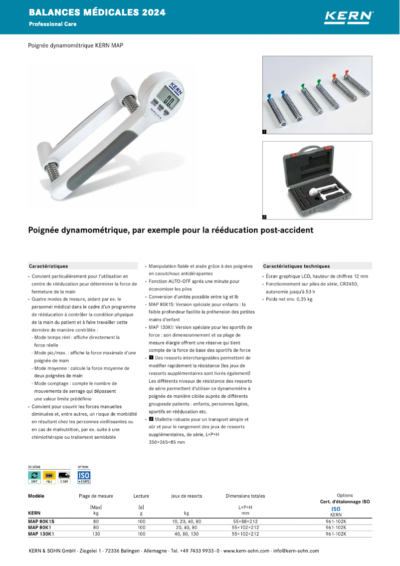 First page image of the manual for MAP 130K1