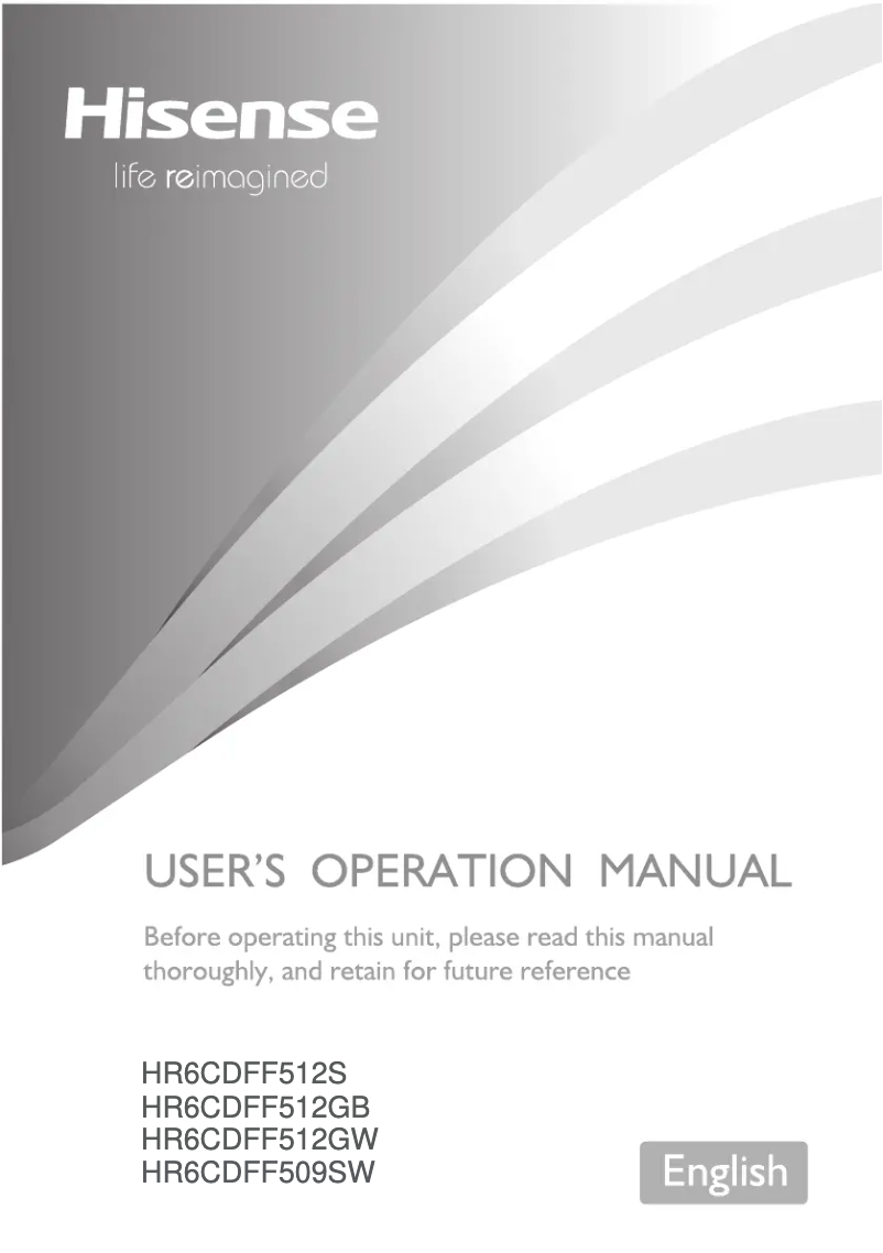Page 1 of the manual User Manual Hisense HR6CDFF