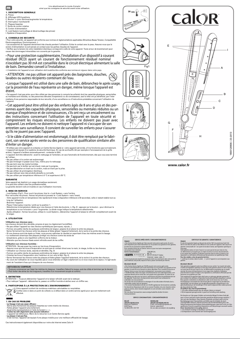 First page image of the manual for Handy Wet & Dry CF7352
