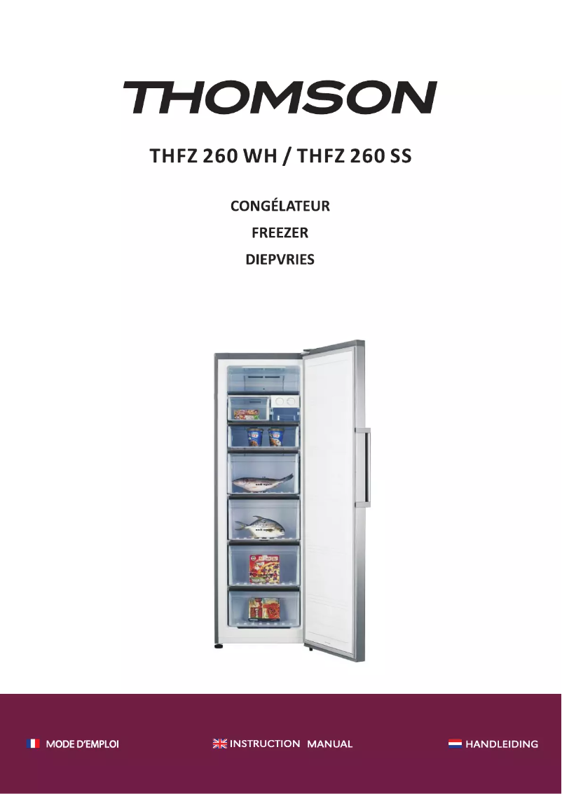 Page 1 of the manual User Manual Thomson THFZ 260 WH