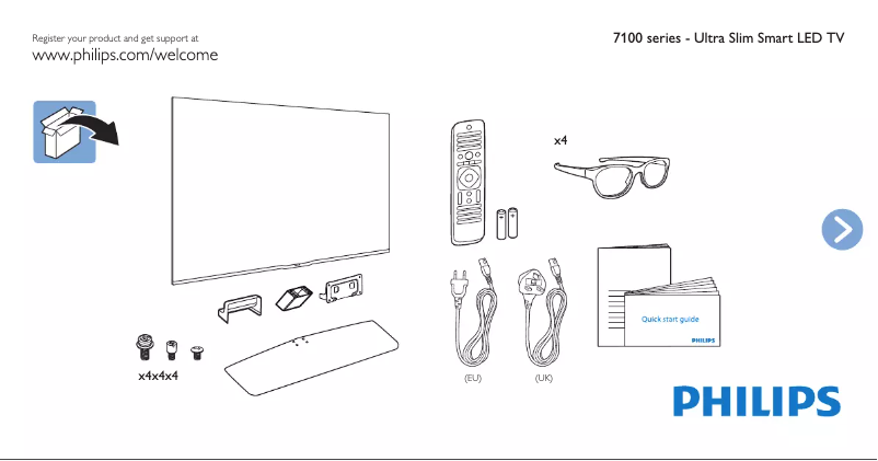 First page image of the manual for 47PFS7199