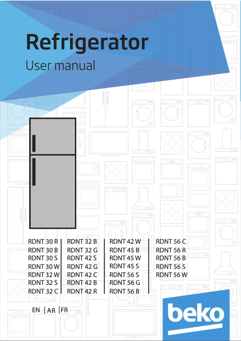 Page 1 of the manual User Manual Beko RDNT 56 W