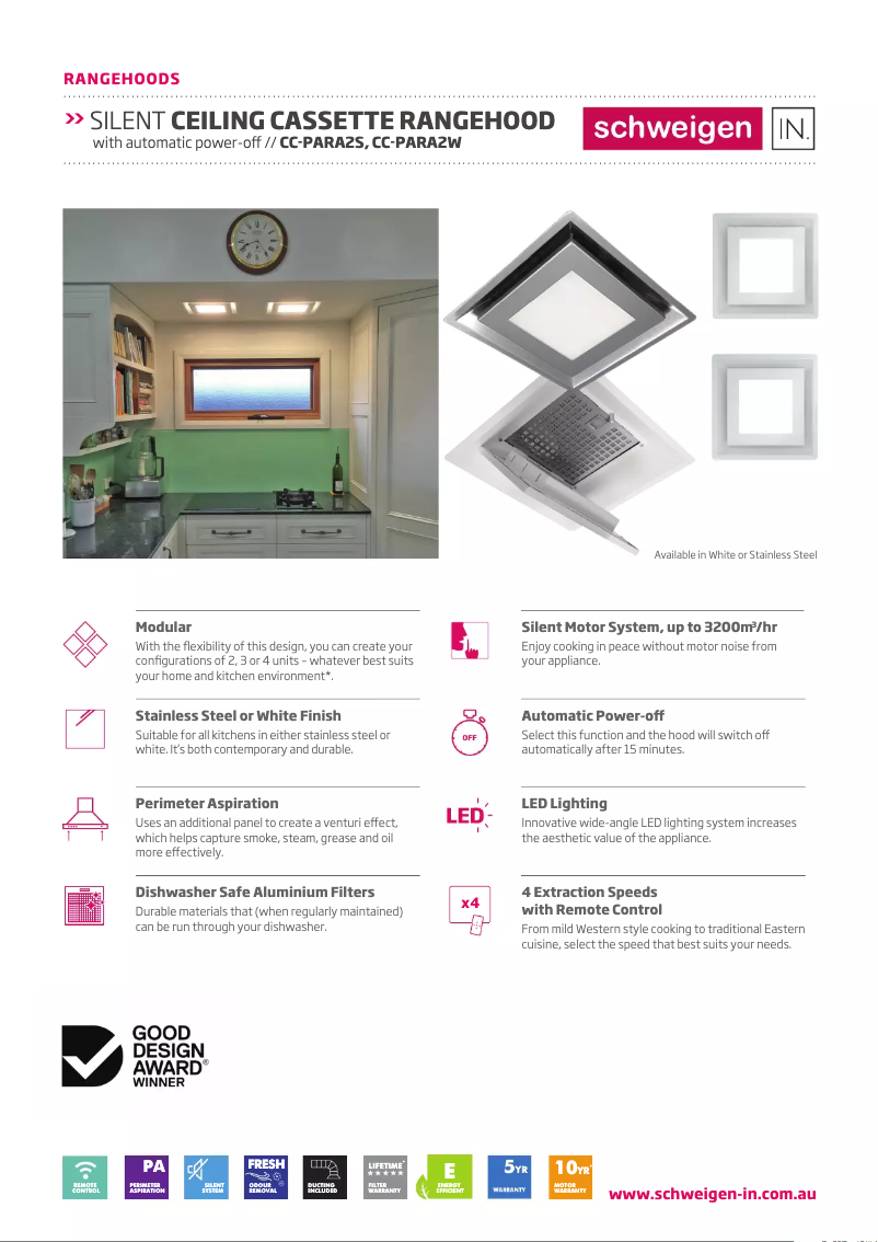 First page image of the manual for CC-PARA2S