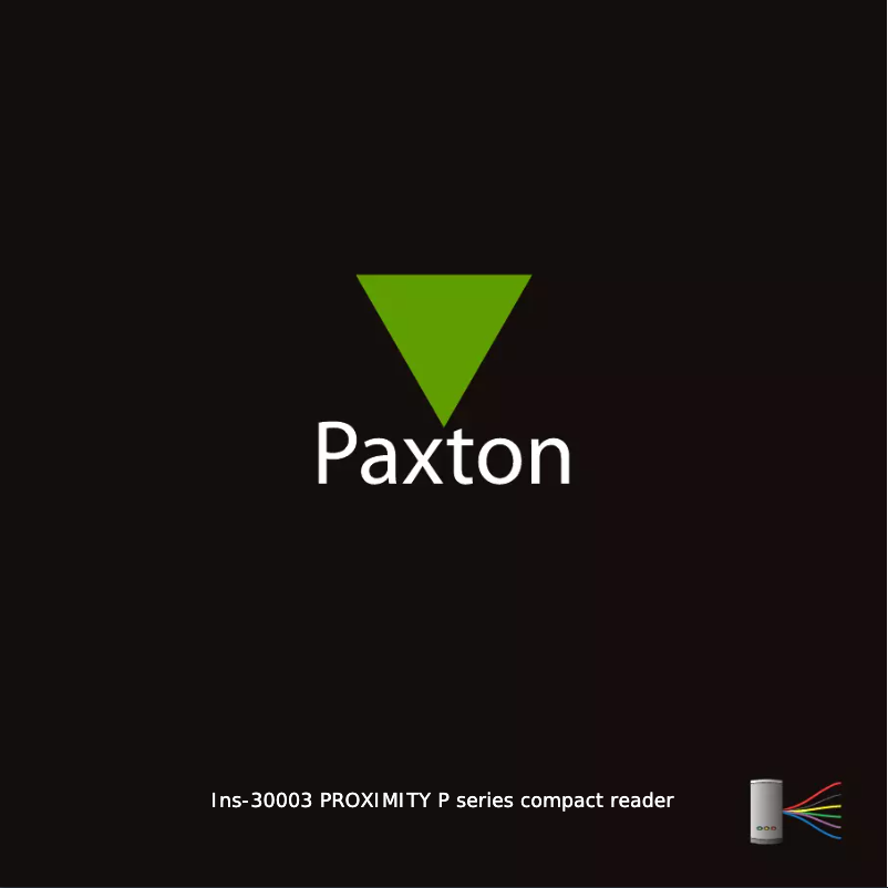 Page 1 de la notice Manuel utilisateur Paxton Compact P38