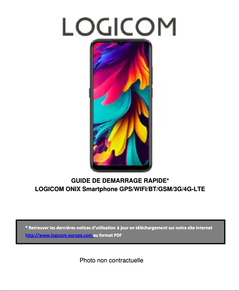 Page 1 of the manual User Manual Logicom ONIX