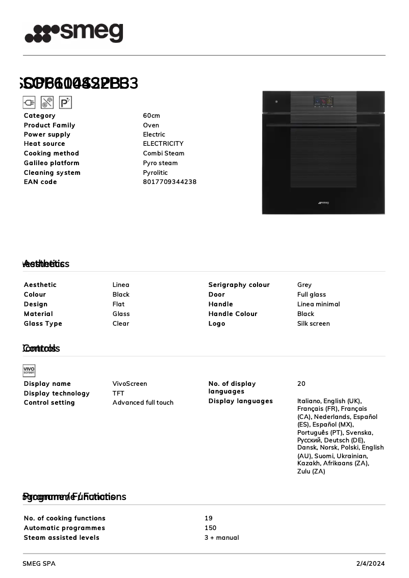 First page image of the manual for SOP6104S2PB3