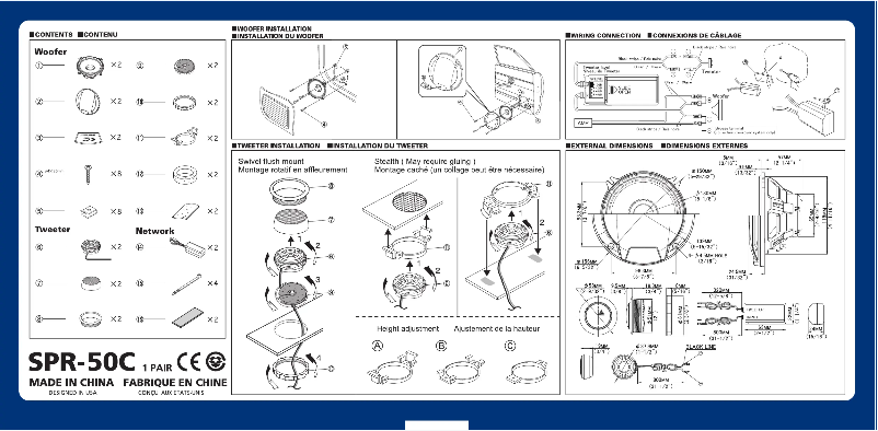 First page image of the manual for SPR-50C