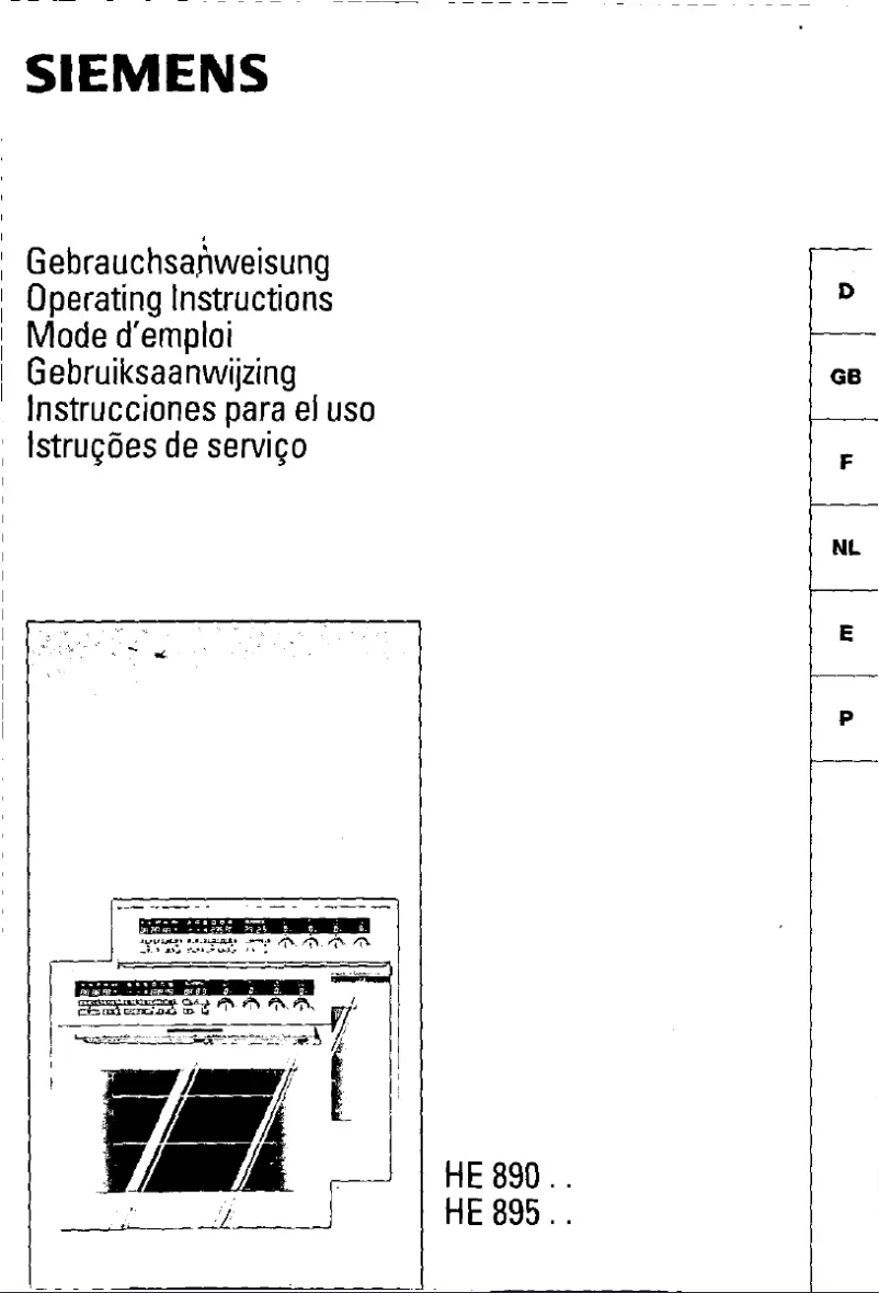 Page 1 of the manual User Manual Siemens HE89550