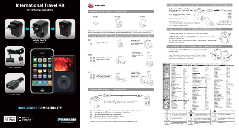Page 1 of the manual User Manual dreamGEAR DGIPOD-1505