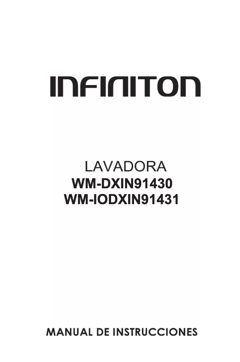Page 1 of the manual User Manual Infiniton WM-DXIN91430