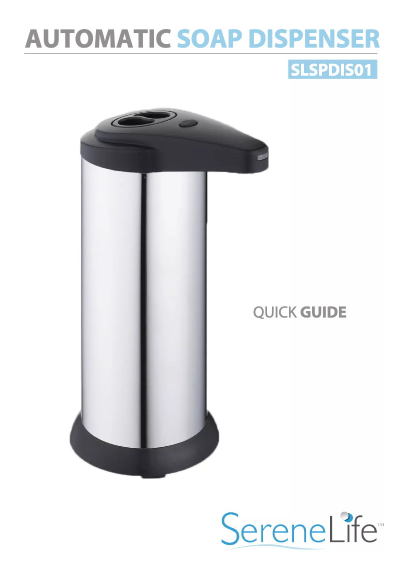 Image de la première page du manuel de l'appareil SLSPDIS01