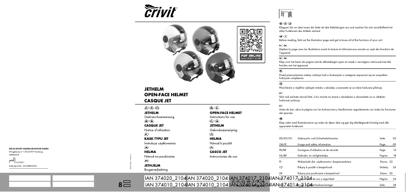 Page 1 of the manual User Manual Crivit IAN 306772