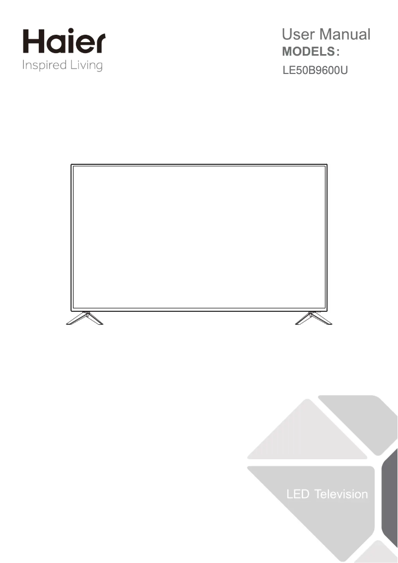 Page 1 of the manual Use and Maintenance Manual Haier LE50B9600U