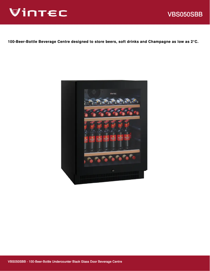 First page image of the manual for VBS050SBB