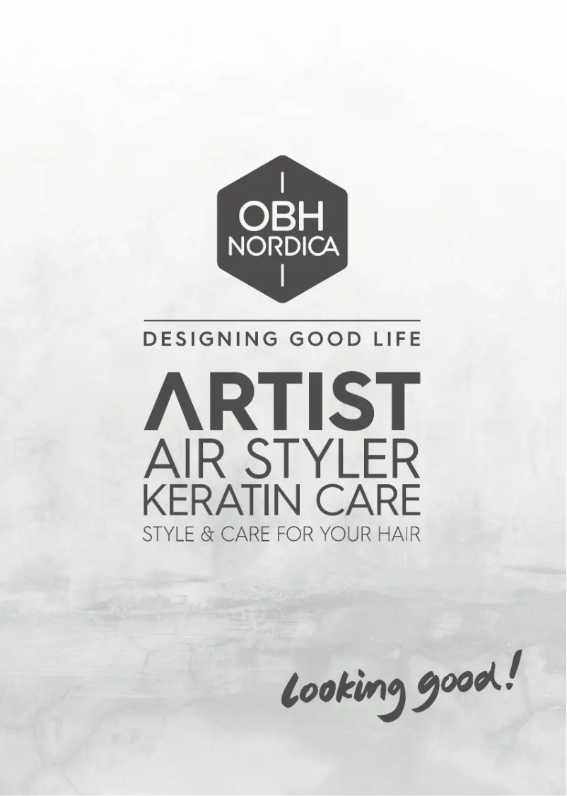 First page image of the manual for Artist Keratin Care Hot Air Styler 3545