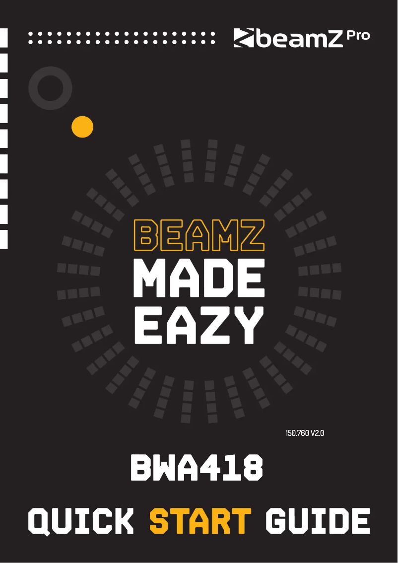 First page image of the manual for BWA418