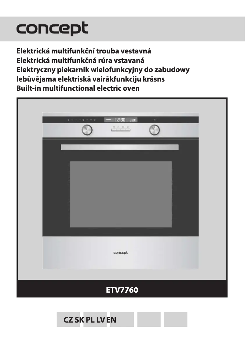 Page 1 of the manual User Manual Concept ETV7760