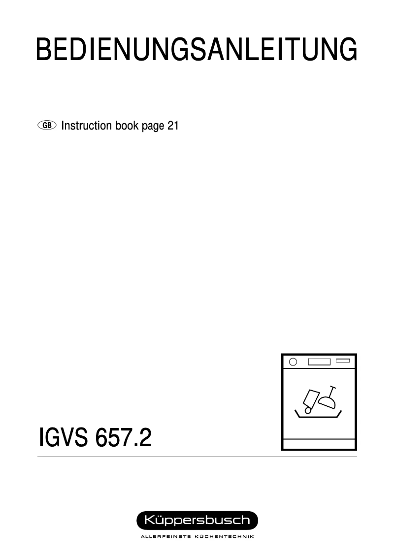 First page image of the manual for IGVS 657.2